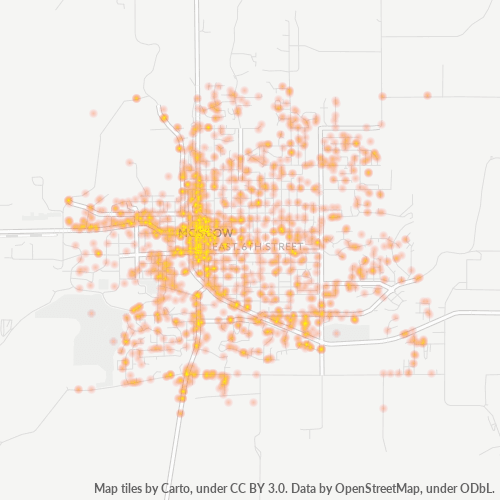 83843 Business Density Heatmap