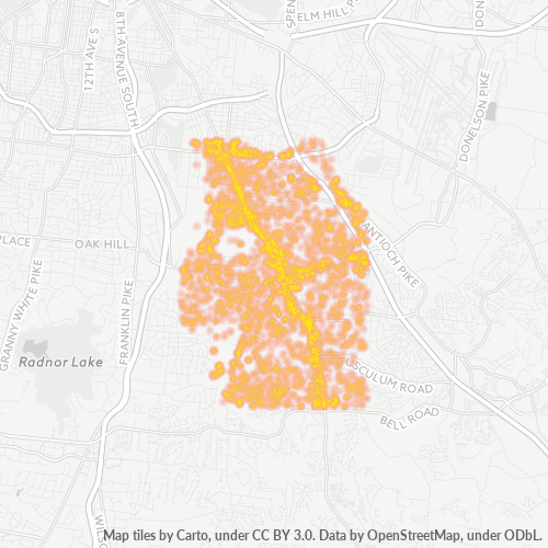 37211 Business Density Heatmap 37211 Business Density Heatmap