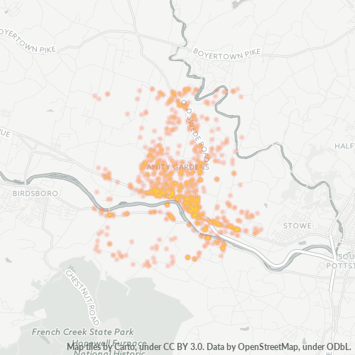 19518 Business Density Heatmap